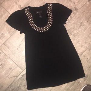INC Black studded tunic
